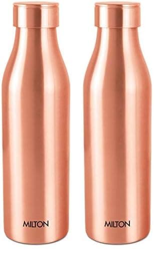 MILTON Copper Charge 1000 Water Bottle, 930 ml, 1 Piece, Copper | Leak Proof | Office Bottle | Gym Bottle | Yoga Bottle | Home | Kitchen | Hiking | Treking Bottle | Travel Bottle (Pack of 2)