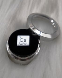 Moderock Osmium Metal Elements Periodic Table, Mirror Finished Density Cubes Collection, Purity 99.95%, Weight 21.5g/0.76Oz (Os Cubic 10mm/0.39")