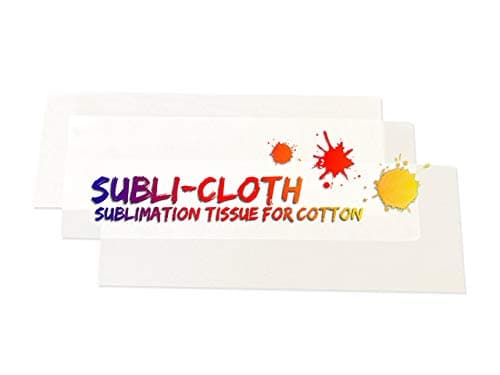 Cotton Sublimation Dark & Light Cloth Fabric Figure Sheets Rectangle 10cmx28cm (3.9''x11'') (x 40 Units)