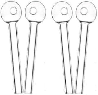 6 Inch Glass Oil Burner Pipe (Pack of 4)