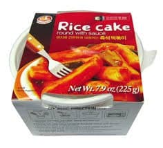 Korean Instant Ddukbokki Samhak Rice Cake Round with Sauce 7.9 Oz (One) by Samhak
