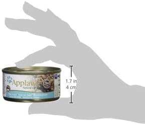 Applaws 100% Natural Wet Cat Food 70 g, Tuna Fillet Bulk pack (36 x 70 g Tins)
