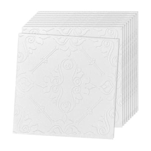 JOLOV 3D Wall Panels Peel and Stick - PE Foam DIY Self Adhesive, Waterproof, Perfect for Interior Wall Decor in Bedroom & Living Room(X1, 10pcs)