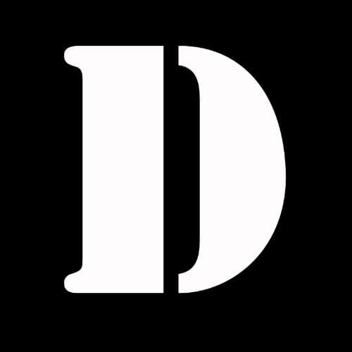 LETTER "D" Stencil Font 5" (color: WHITE) Vinyl Decal Window Sticker for Cars, Trucks, Windows, Walls, Laptops, and other stuff.