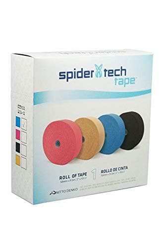 Spidertech Kinesiology Tape - Bulk Professional Roll - 50mm X 31.5M, Blue