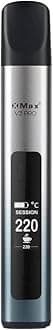 Xmax V3 Pro Dry Herb Vaporizer Kit - Herbs, Concentrate & Oil, Isolated Air Path, Removable Battery, Aluminium Body, USB-C - Four Colours (Silver)