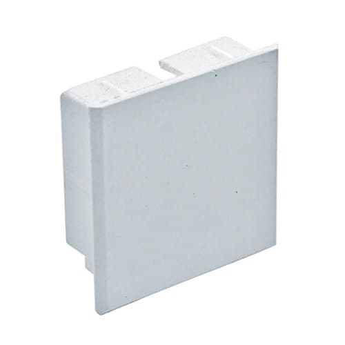 Zexum 5006 Stop End Tidy PVC Mini Trunking Cable, White, 38 mm x 38 mm