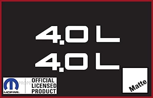 Decal ModsFender 4.0 Side Logo Graphic fits Jeep Wrangler TJ (1997-2006) (Set of 2) SJ3Y9 White Matte