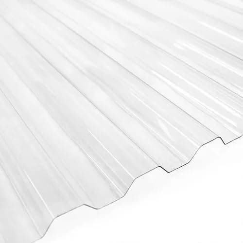 - 10-Pack Clear Polycarbonate Roofing Panels 72" L x 21" W, Corrugated Curved Roof Sheets for Patio, Greenhouse, Carport & Under-Deck Cover, Rainproof, High Light Transmission