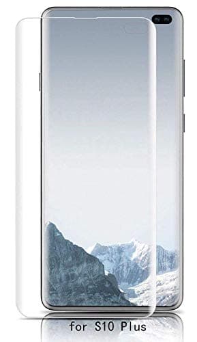 Casodon [Finger Print Compatible] Samsung Galaxy S10 Plus Screen Guard Protector,Full Coverage Soft TPU Film Protector for Samsung Galaxy S10 Plus - Transparent
