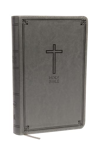 Holy Bible: New King James Version, Gray Leathersoft: Red Letter Edition
