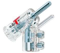 WBT 0610-Ag Nextgen Banana Plug Silver Audiophiles 45° Angle - Pack of 4Jeu de 4