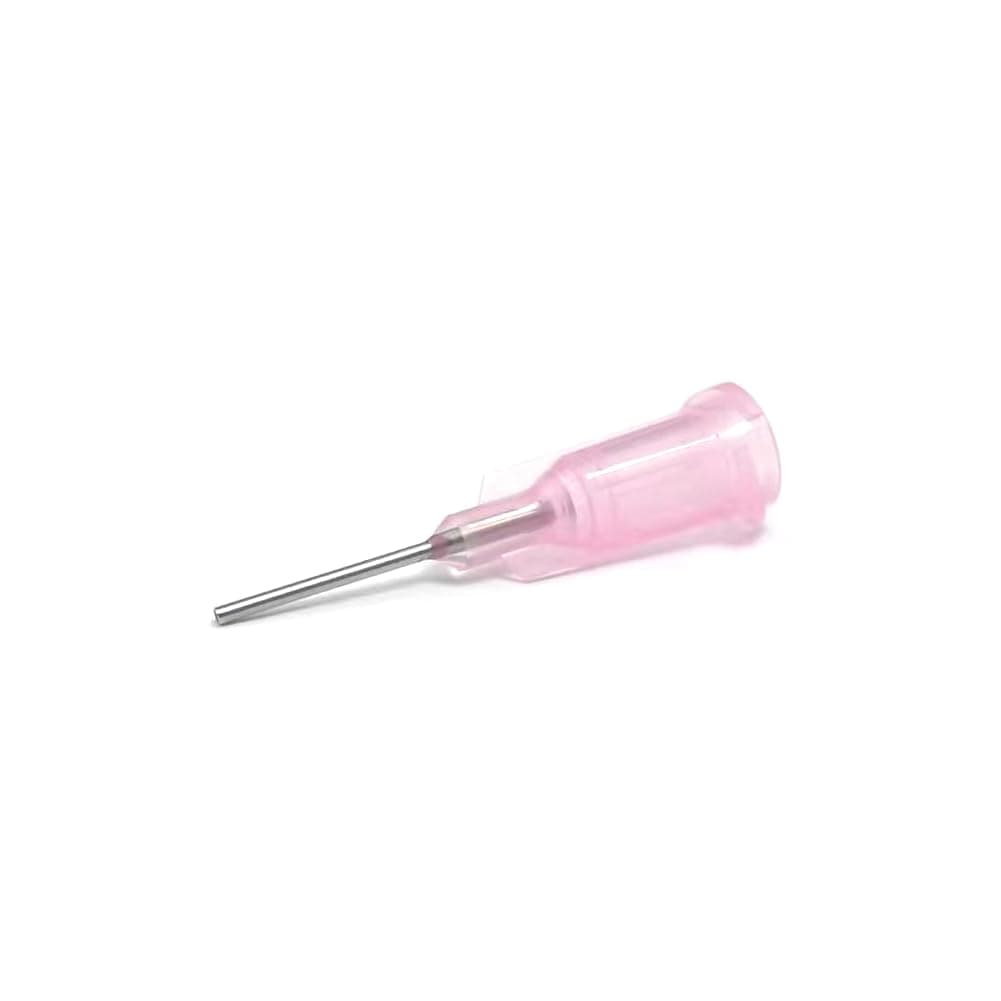20 Gauge 0.5 Inch Dispensing Needle - Blunt Tip Luer Lock - Fluid Manifold Channel - 50 PCS,Pink
