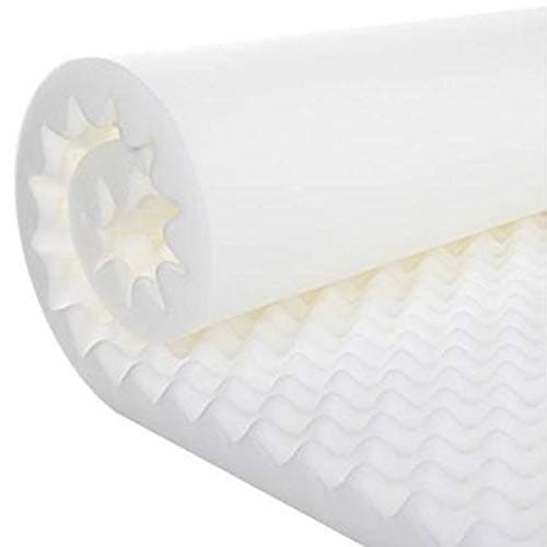 Lancashire Bedding Premium Egg Box Foam Mattress Topper - UK Double
