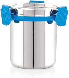 STEELLOCK PRO Stainless Steel Container/Dabba with Steel Lid Airtight for Food Storage, Easy to Carry, Leak Proof and Stackable (SLP-113/300 ML).