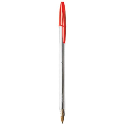 Cristal Xtra Smooth Ballpoint Pen, Medium Point (1.0mm), Red, 10-Count