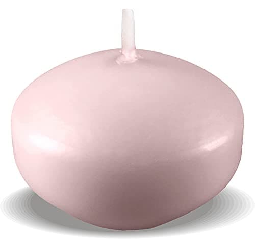 Hyoola Premium Light Pink Floating Candles 2 Inch - 4 Hour Burn Time - Made in Europe - 20 Pack
