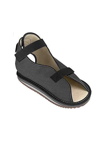 Ossur Canvas Rocker Bottom Cast Shoe | Post Op Boot (Black, Large)