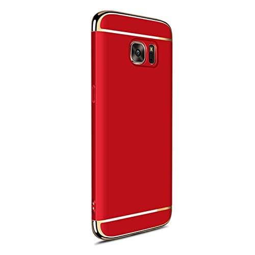 Galaxy S7 Case Back Cover, Ultra Slim & Rugged Fit Shock Drop Proof Impact Resist Hard Protect Case for Samsung Galaxy S7 (5.1'')(2016) - Red