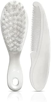 LuvLap 3 in 1 Baby Bed, Sleeping Bag & Carry Nest, 0M+ (Cars Print, Multicolour) & Elegant Baby Hair Brush and Comb Set, 0m+ (White)