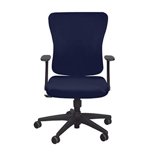 SARAFLORA Computer Office Chair Covers Stretch Washable Removable Seat Cushion Slipcovers Small Chair Cover for Women, Navy