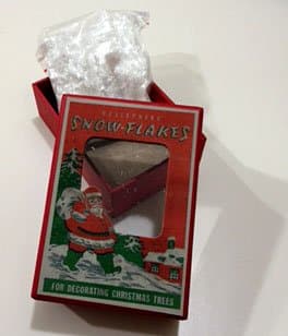 Cellophane Snow-Flakes for Decorating Christmas Trees