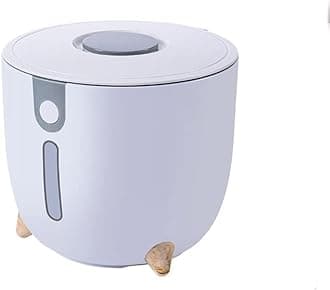 Rice Storage Rice Dispenser with Measuring Cup Food Cereal Storage Bucket Container Kitchen Tool