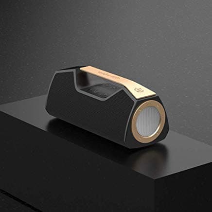 WharfedalePortable Bluetooth 4.2 Speaker with Loud Stereo Sound, Waterproof, Rich Bass, 20-Hour Playtime, 50ft Bluetooth Range (Black)