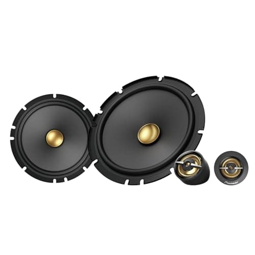 PIONEER TS-A1601C A Series 6-1/2" 2-Way 450 W Max Power, Carbon/Mica Reinforced IMPP Cone, 20mm PI Tweeter - Component Speakers (Pair)