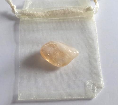 HAND-CRAFTED CITRINE, MALACHITE & PERIDOT CRYSTAL HEALING CHIP BEAD BRACELET + FREE CITRINE TUMBLESTONE