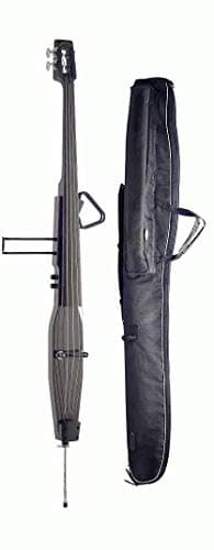 Lucky Penny Model EDB-DBR Brown 3/4 Size Electric Upright Double Bass w/Gig Bag