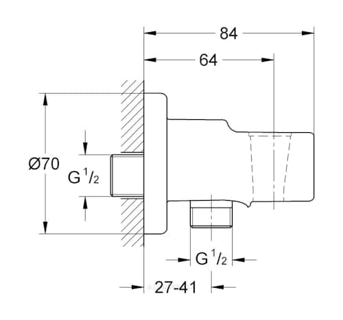 GROHE 28628000 Relexa Shower Outlet Elbow