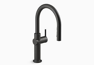 22974-WB-BL Crue Touchless and Voice Activated Kitchen Sink Faucet with Pull Down Sprayer, Motion Sensor, Hands Free Faucet, Matte Black