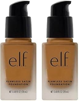 e.l.f. Flawless Finish Foundation, Lightweight & Medium Coverage, Semi-Matte Finish, Maple, 0.68 Fl Oz (20mL) (Pack of 2)