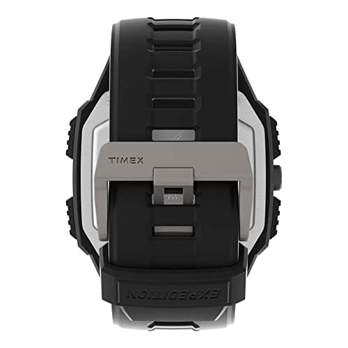 Timex Men's Expedition Grid Shock 50mm Quartz Resin Strap, Black, 16 Casual Watch (Model: TW4B24900VQ)