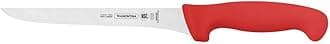 TramontinaProfessional 7 Inches Boning Knife with Stainless Steel Blade and Red Polypropylene Handle with Antimicrobial Protection