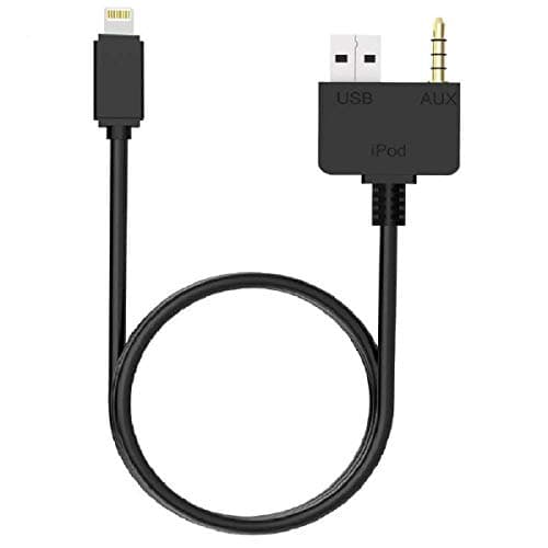 2020 Upgrade Version Kia Hyundai AUX USB Cable Car AUX Audio Charging Cord 3.5mm Jack Music Adapter Line Fit for i-Phone Xs Max XR X 8 7 i-Pod & i-Pad for Hyundai KIA Car (Audio+Charge+3.3ft)