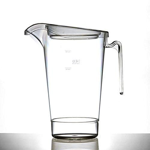 Elite 2.2L 4 PINT Tall Jug with Lid Transparent Plastic