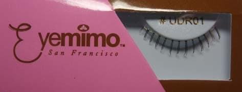 Eyemimo Lower Lash False Eyelashes in Natural Black with Traveling Pouch and Semi Permanent Glue Included