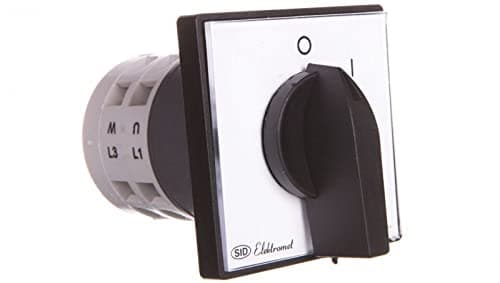 Cam coupler 0-1 3P 25A IP65 Bow E25-12 with plate 952501 elektromet 5906197480197