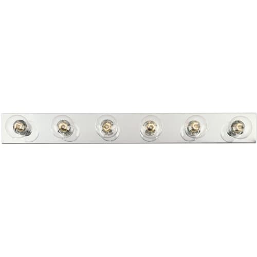 Westinghouse Lighting 6641400 Six-Light Interior Bath Bar, Chrome Finish