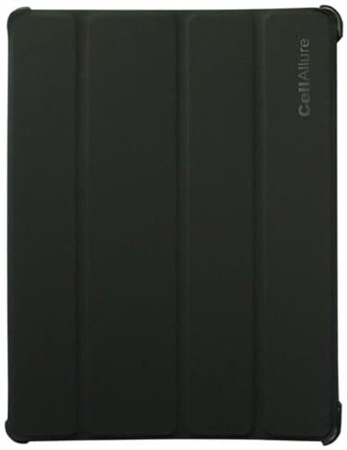 CELLALLURE Magnetic Smart Rubber Protective Case for The New iPad/iPad 2,Black (CAPOD66-0703)