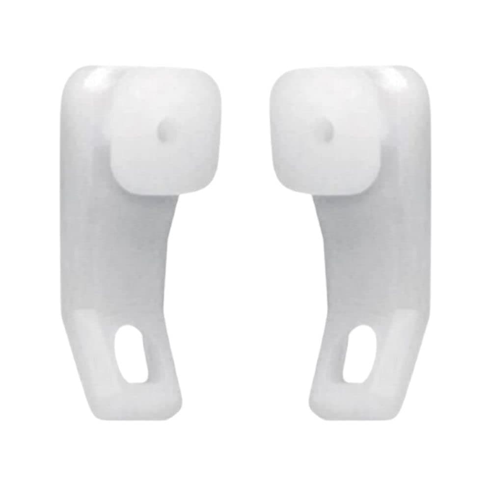 Integra White Plastic Curtain Track Glider Hooks – Sliders for Window or Shower Rails (Pack of 20)