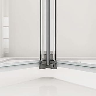 Huiyang 760mm Bi-Fold Glass Shower Screen Modern Shower Enclosure Reversible Folding Shower Cubicle Door