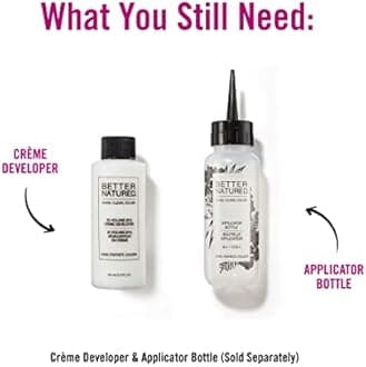 Better Natured Permanent 4VV Medium Intense Violet Hair Color Dye - Naturally-derived, Vegan & 100% Gray Coverage that Lasts up to 8 Weeks