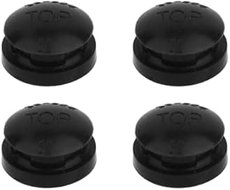 4pcs 09915 Pressure Cooker Overpressure Plugs, Durable Plastic Replacement Parts for Presto Pressure Cookers & Canners (Black)