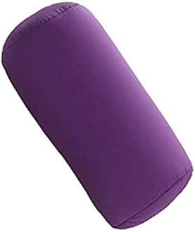 Microbead Bolster Tube Pillow Travel Essentials Body Cushion Cylinder Bean Bag Throw Pillow Neck Arm Back Support for Plane Car Travel Recliner Sleeping Home Gift (Red)