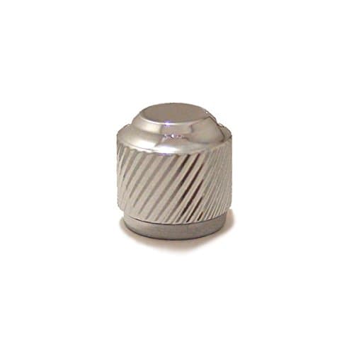 Ant Hill Music Audio Control Knob Dimple Top Fits Split Shaft Pots in Chrome
