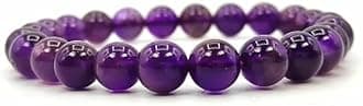 Astro CartAstro Cart Amethyst Bracelet Original Certified Stretchable Bracelet Jamuniya Stone Bracelet जमुनिया रत्न ब्रेसलेट Amethyst Stone Bracelet For Men Women Beautiful Purple Stone Bracelet