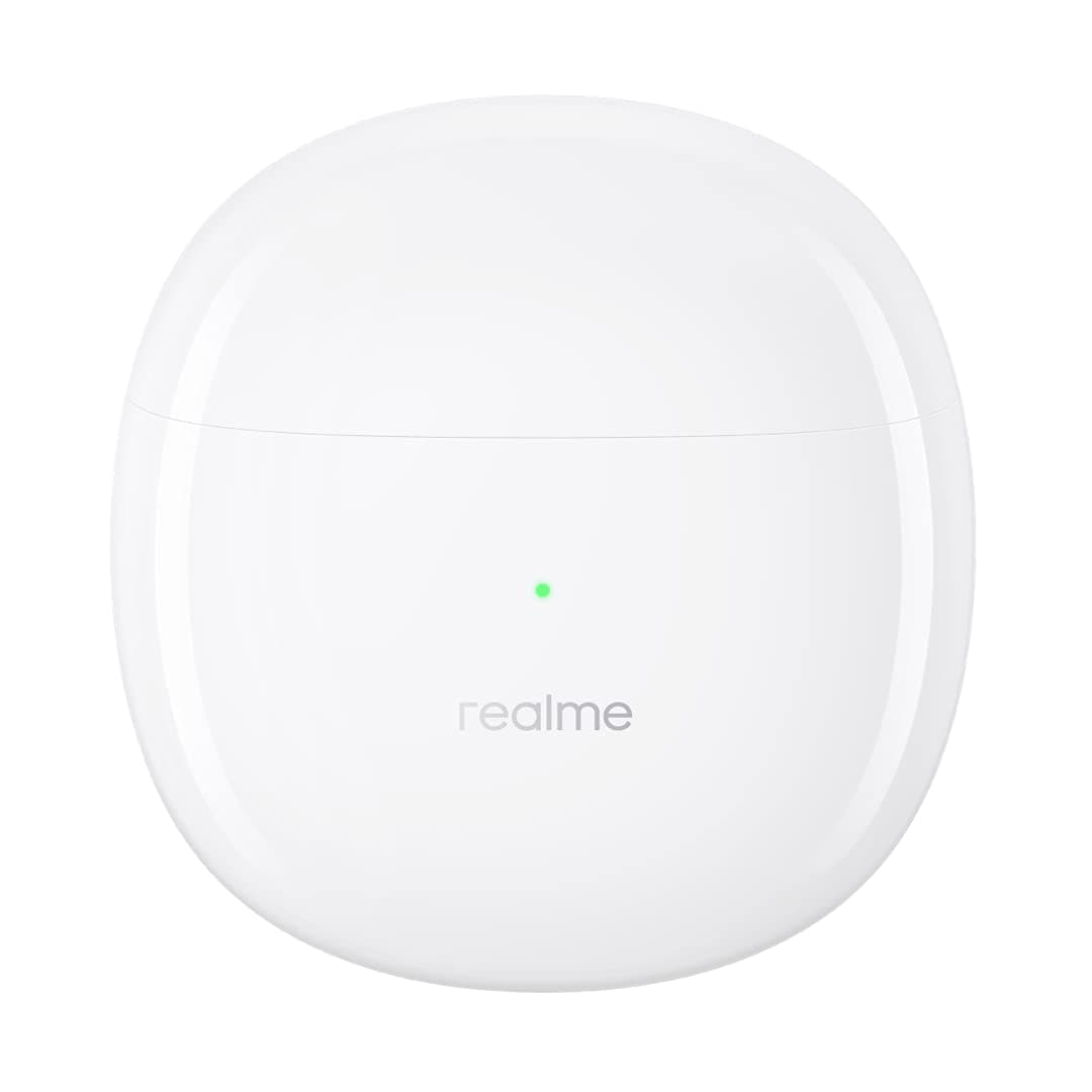 Realme Buds Air 2 Wireless Headphones, Active Noise Cancellation Bluetooth 5.2 TWS Earphones with 88ms Super Low Latency, 10mm Hi-Fi Bass Boost Driver, IPX5 Waterproof, 25 H Playtime